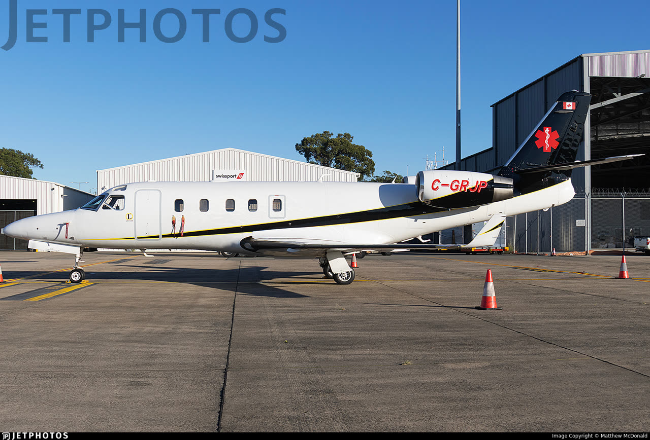 C-GRJP Gulfstream G100 missing air ambulance — file photo of the Canadian-registered medical jet that disappeared flying from Bermuda to Boston